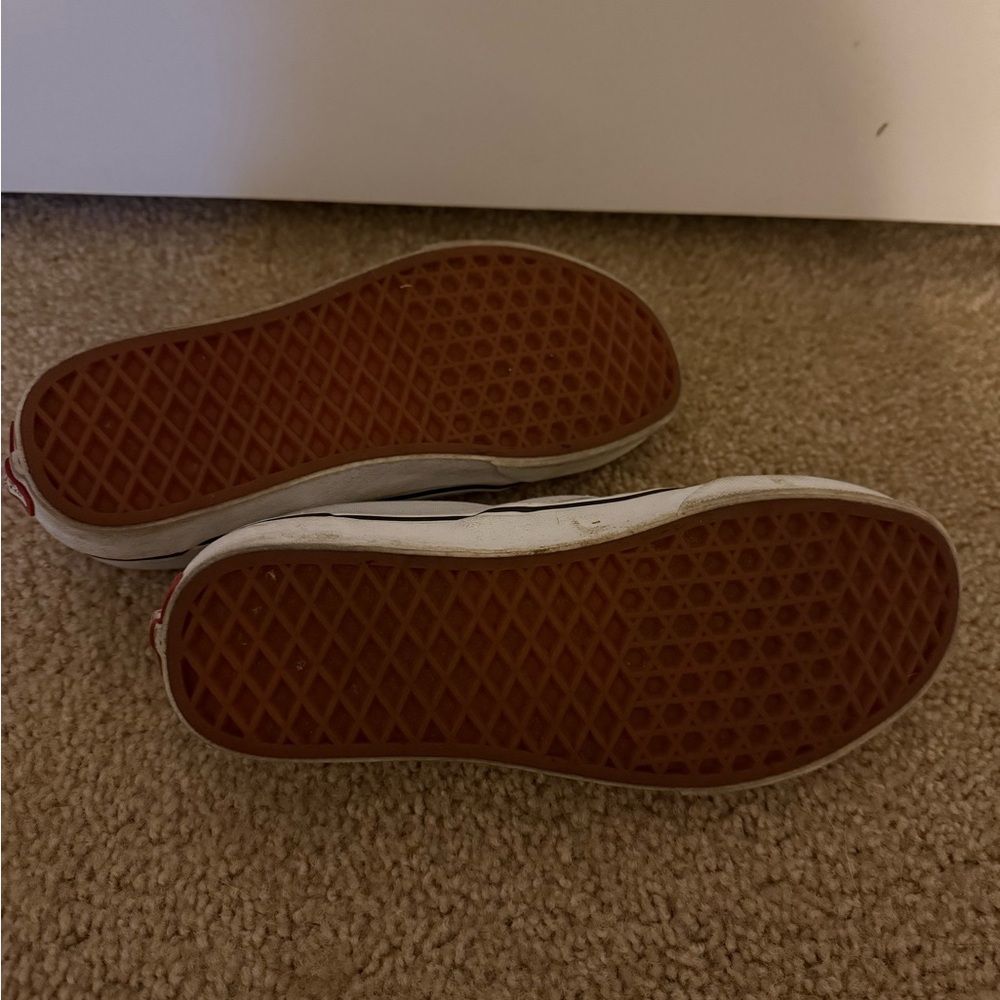 Vans Women's Checkered Slip-On Sneakers - Gray and Cream - Picture 4 of 5